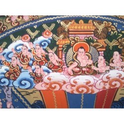 Thangka Roue de Vie 100x62cm Tangka Wheel of life