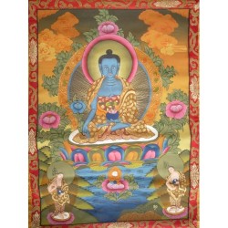 Thangka Bouddha medecine Tangka