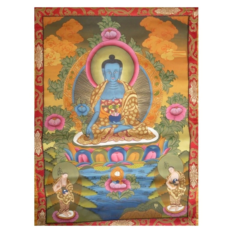 Thangka Bouddha medecine Tangka 106x63cm