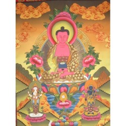 Thangka Bouddha Amitabha Tangka 106x63cm