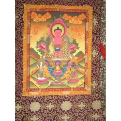 Thangka Bouddha Amitabha Tangka 106x63cm