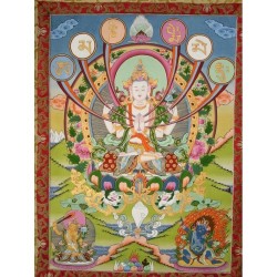 Thangka bouddha Chenrezig...