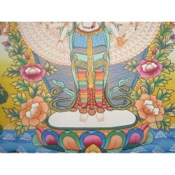 Thangka Bouddha Avalokiteshvara Tangka 120x69cm ou Chenrezig mille bras