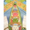 Thangka Bouddha Avalokiteshvara Tangka 137x78cm ou Chenrezig mille bras