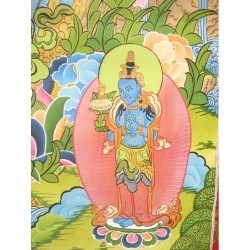 Thangka Bouddha Avalokiteshvara Tangka 137x78cm ou Chenrezig mille bras