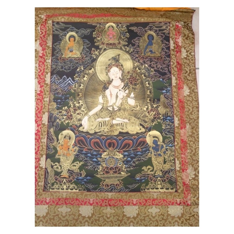 Thangka Tara Blanche 160x97cm Tangka