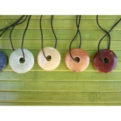 set 7 Pendentifs Donut pour chakras