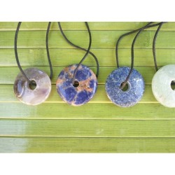 set 7 Pendentifs Donut pour chakras