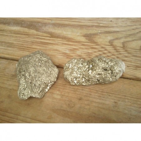 2 morceaux de Pyrite brute 503grs