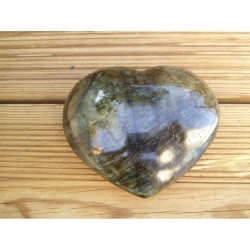 Coeur en Labradorite 388grs...