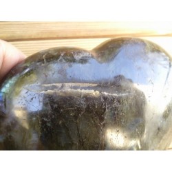 Coeur en Labradorite 388grs 91mm