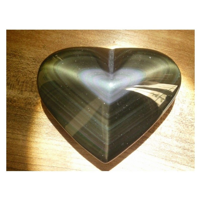 Coeur en Obsidienne Oeil Céleste 270grs