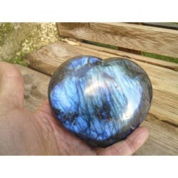 Coeur en Labradorite 573grs 103mm