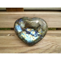 Coeur en Labradorite 523grs...