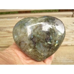 Coeur en Labradorite 523grs 94.4mm