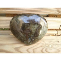 Coeur en Labradorite 956grs