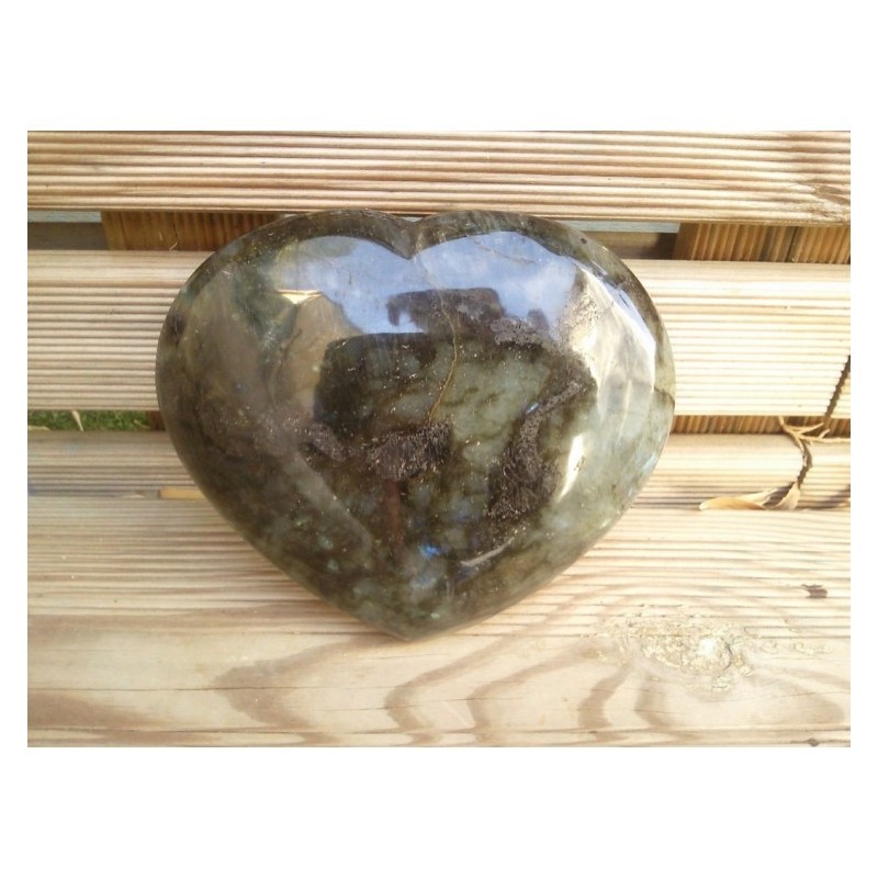 Coeur en Labradorite 956grs