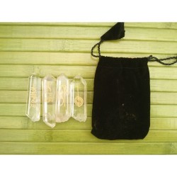 Set 4 pierres Reiki usui Cristal de roche n°1