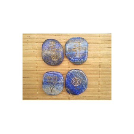 Set 4 pierres Reiki en Lapis Lazuli