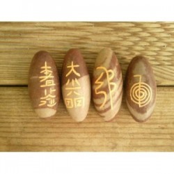 Set 4 pierres Shiva Lingam...