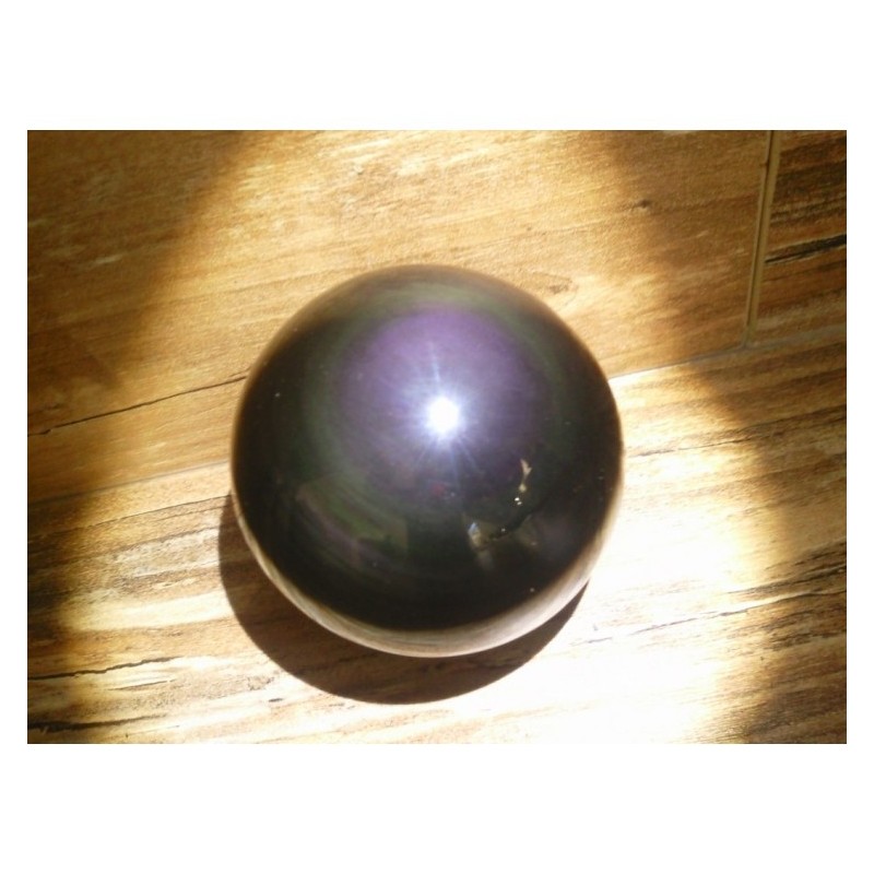 Sphère d'Obsidienne Oeil Céleste 63.9mm 322grs