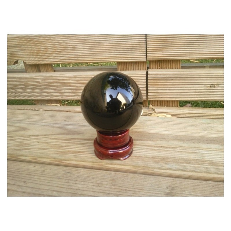 Sphère d'Obsidienne noire 71.2mm 450grs