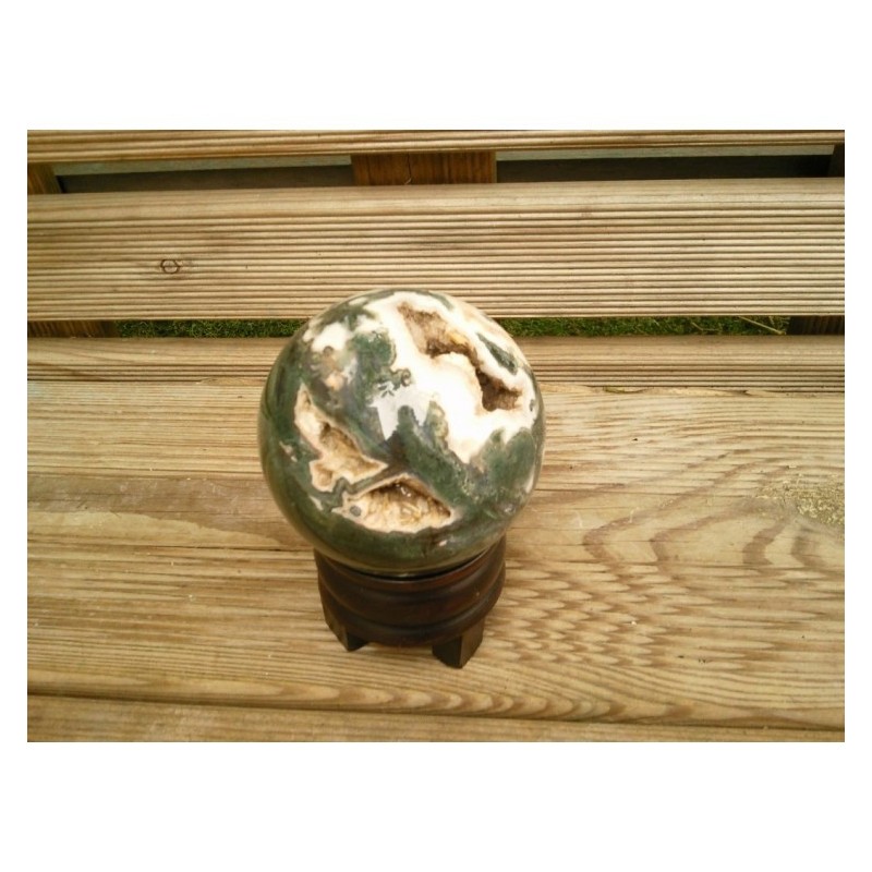 Sphère en Agate Mousse 531grs 73.6mm