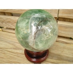 Sphère en Fluorite verte 1384grs 94mm