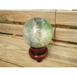 Sphère en Fluorite verte 1384grs 94mm