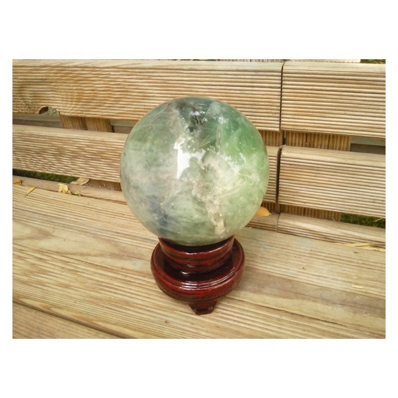 Sphère en Fluorite verte 1384grs 94mm