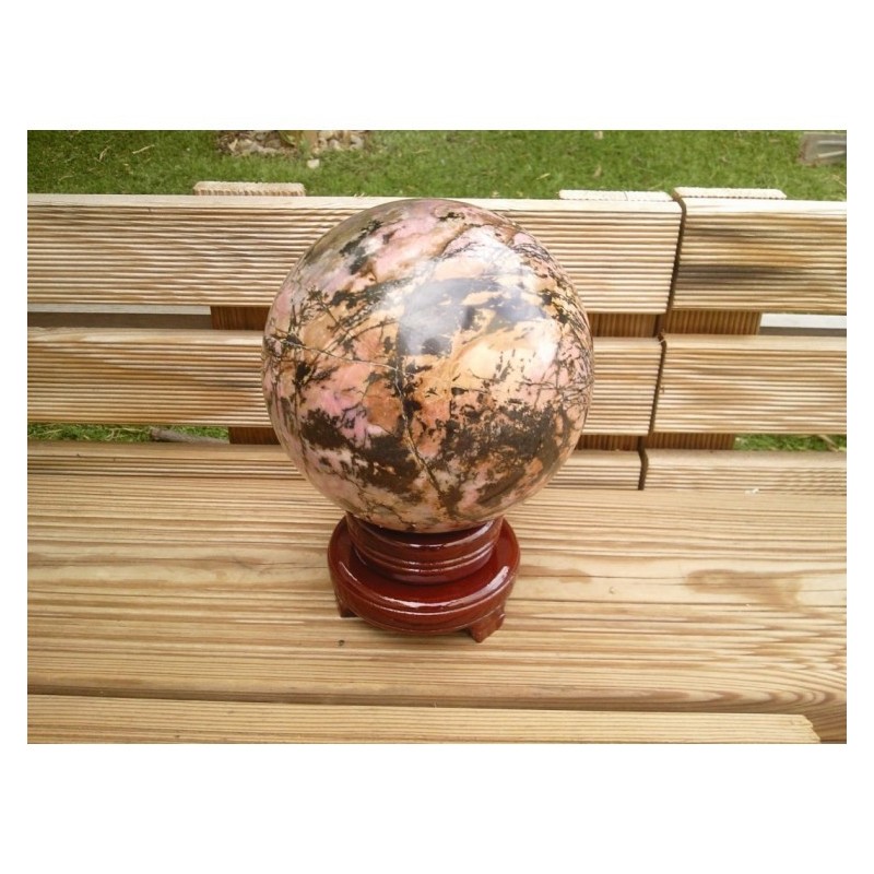 Sphère en Rhodonite 12.7cm 3780grs