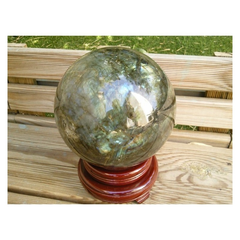 Sphère en Labradorite 14cm 3990grs