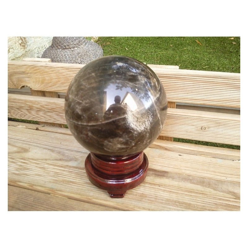 Sphère en Quartz noir ou fumé 3360grs