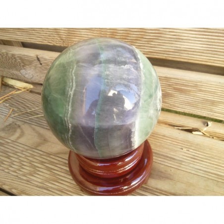 Sphère en Fluorite bicolor 1400grs 94.5mm