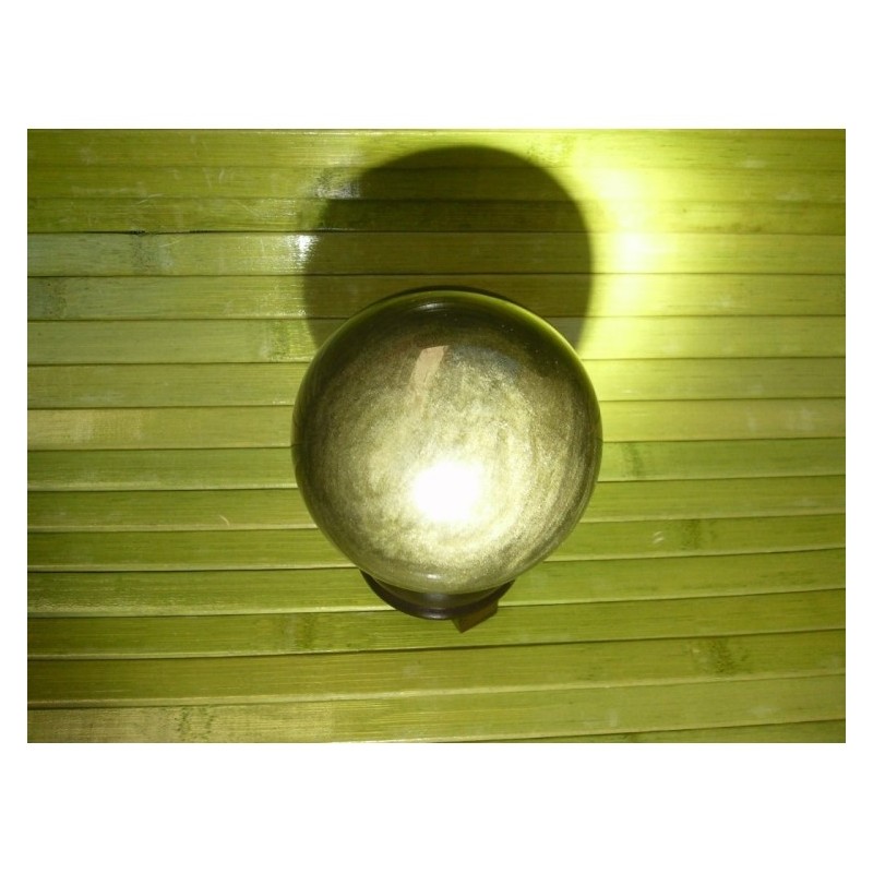 Sphère en Obsidienne dorée 83mm 704grs