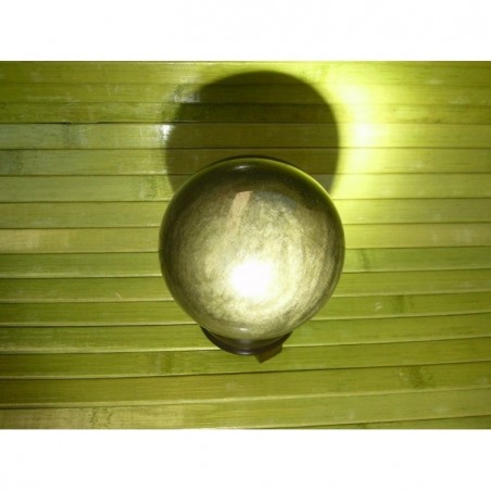 Sphère en Obsidienne dorée 83mm 704grs