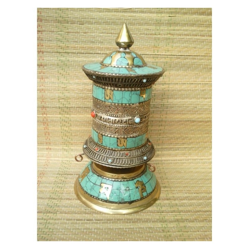 MOULIN A PRIERE TURQUOISE 19.5cm