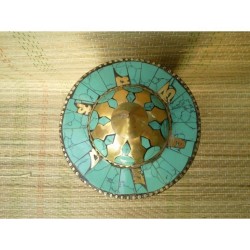 MOULIN A PRIERE TURQUOISE 19.5cm