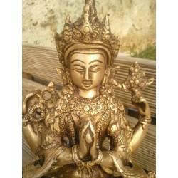 Statue de Bouddha  Chenrezig 20cm