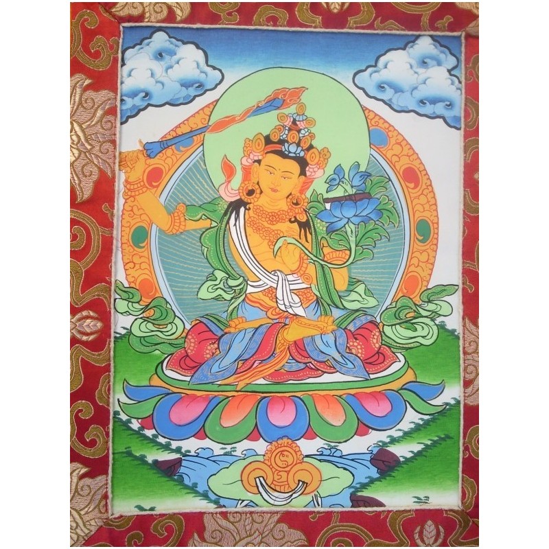 Thangka Bouddha Manjushri ( Manjushree) Tangka