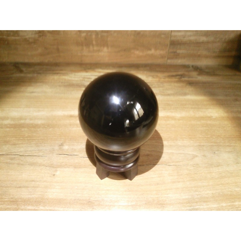 Sphère d'Obsidienne noire 83mm 708grs