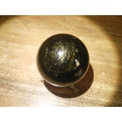 Sphère en Obsidienne dorée 330grs 64.3mm