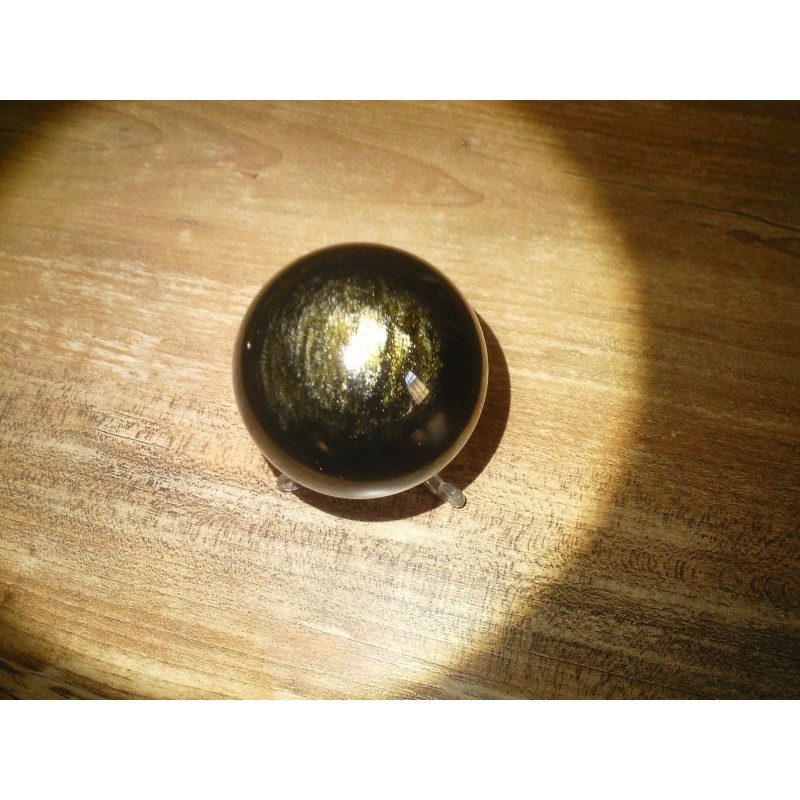 Sphère en Obsidienne dorée 330grs 64.3mm