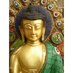 Statue de Bouddha Amoghasiddhi 29cm