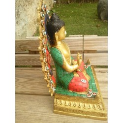 Statue de Bouddha Amoghasiddhi 29cm