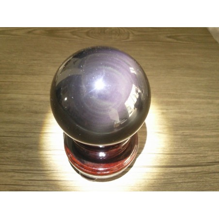 Sphère d'Obsidienne Oeil Céleste 70.7mm 435grs