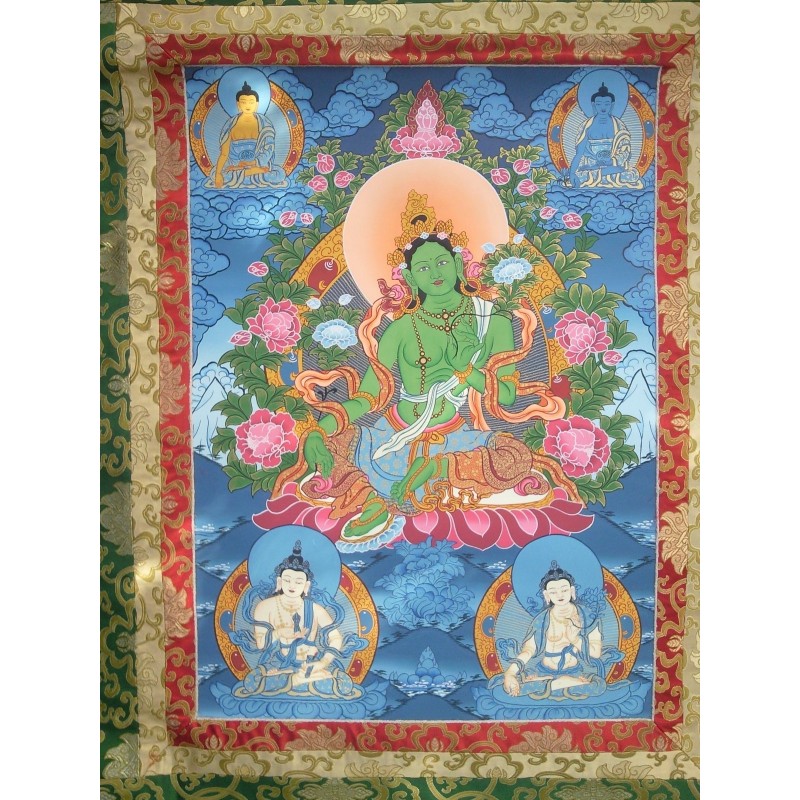 Thangka Tara verte 111x65cm Tangka