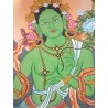 Thangka Tara verte 111x65cm Tangka