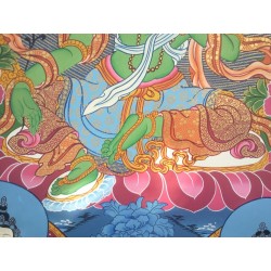 Thangka Tara verte 111x65cm Tangka