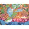 Thangka Tara verte 111x65cm Tangka